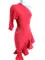 Agathe robe latine-rouge-L