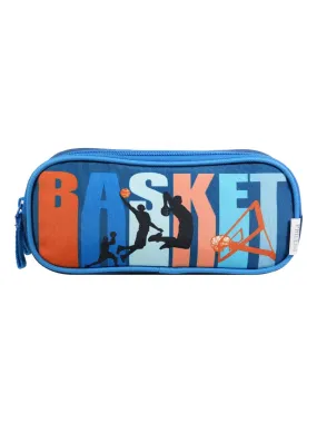 BAGTROTTER Trousse scolaire 2 compartiments Phileas Bleu Basket - Bleu