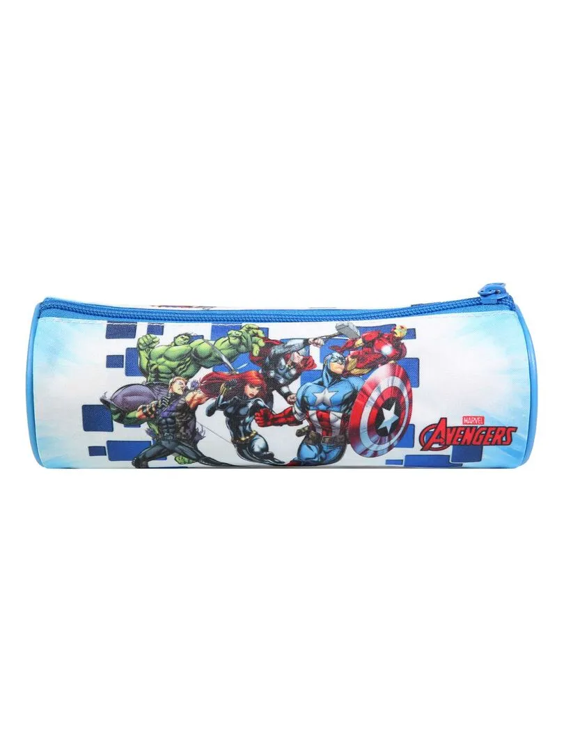 BAGTROTTER Trousse scolaire ronde Marvel Avengers Bleue - Bleu