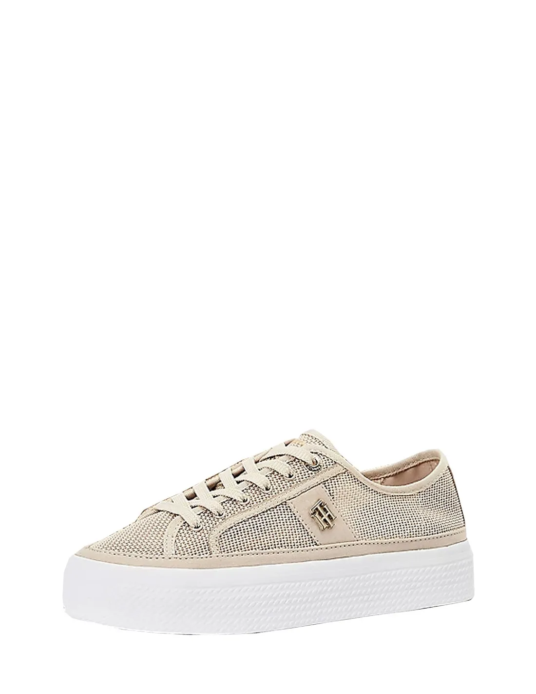 Baskets compensés Tommy Hilfiger Ref 53563 ACI beige