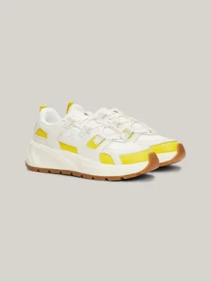 Baskets de running en cuir Premium | Jaune | Tommy Hilfiger