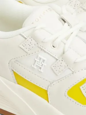 Baskets de running en cuir Premium | Jaune | Tommy Hilfiger