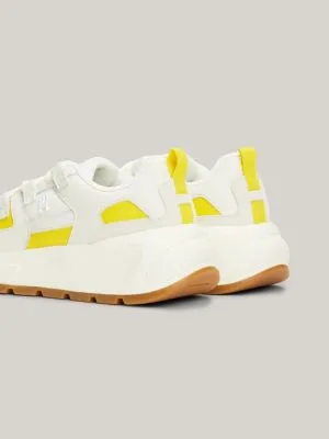 Baskets de running en cuir Premium | Jaune | Tommy Hilfiger