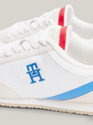 Baskets de running Heritage en daim | Blanc | Tommy Hilfiger