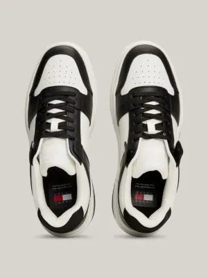 Baskets The Brooklyn colour-block en cuir | Noir | Tommy Hilfiger