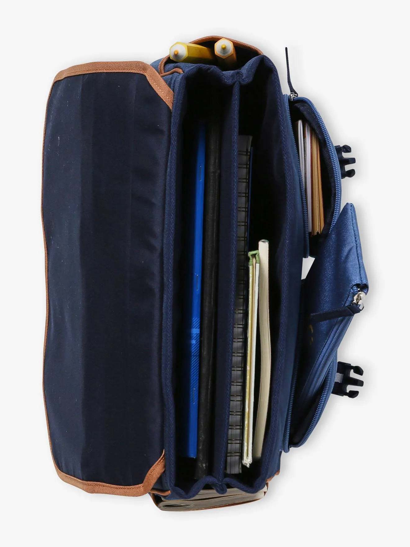 Cartable + trousse "cool school" garçon bleu - Vertbaudet