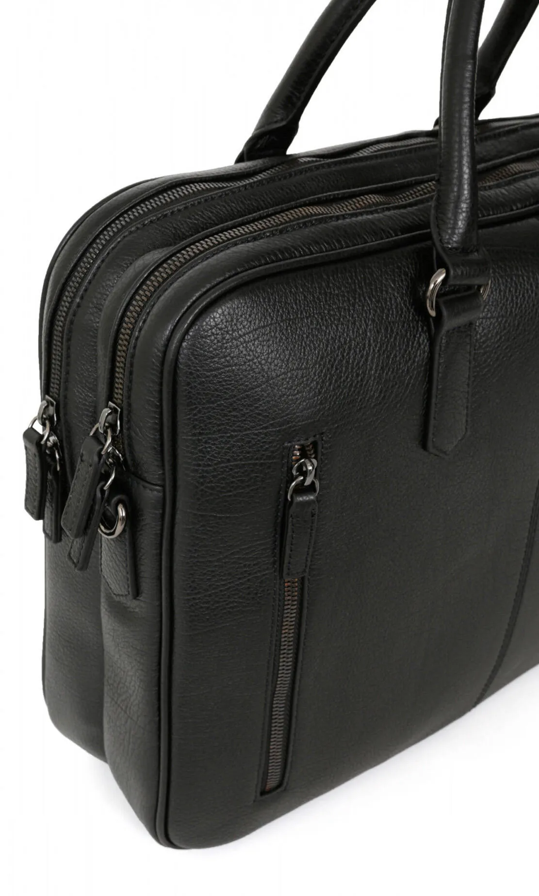 Cartable cuir vachette noir