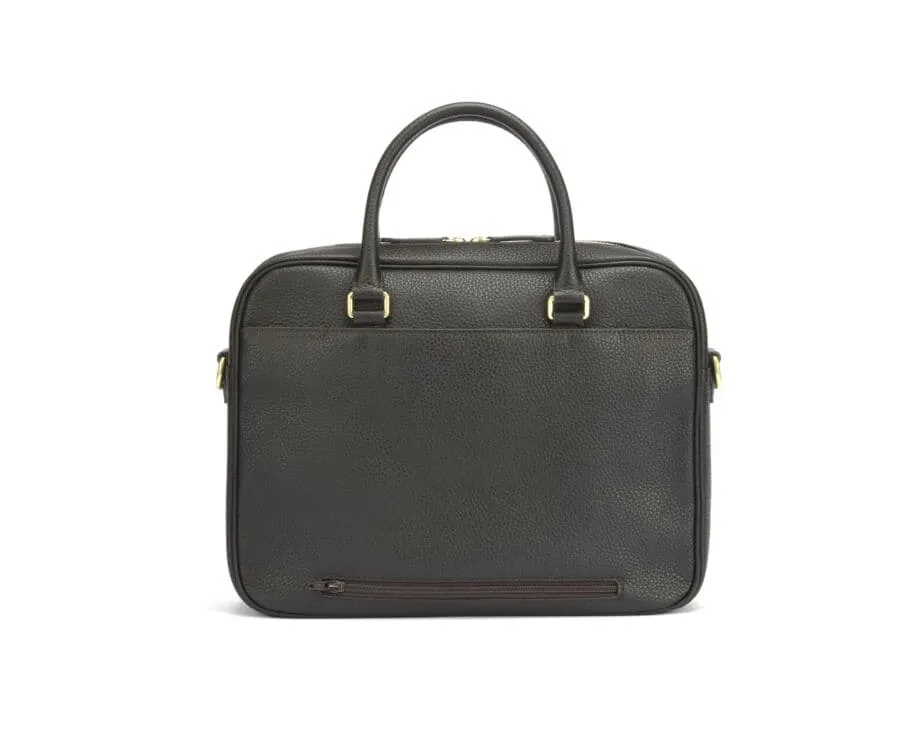 Cartable homme cuir avec bandoulière Chocolat Grainé Karlington III