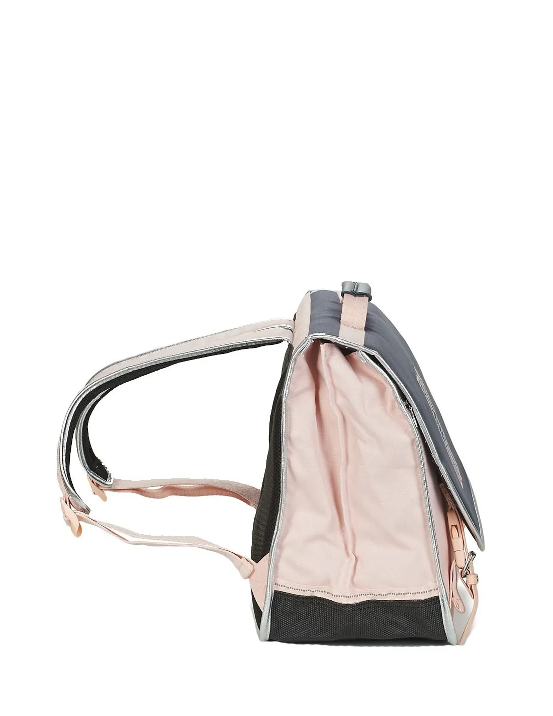 Cartable Ikks ref_41811 Urban Nomad Gris/Rose 41*35*20