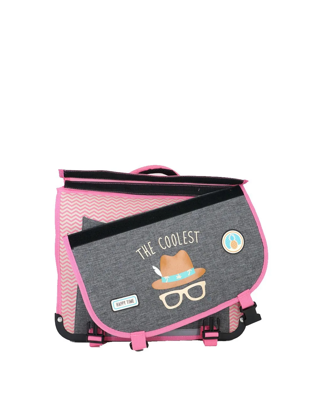 Cartable réversible Pol Fox ref_ca35 The Coolest Rose 35*13*29