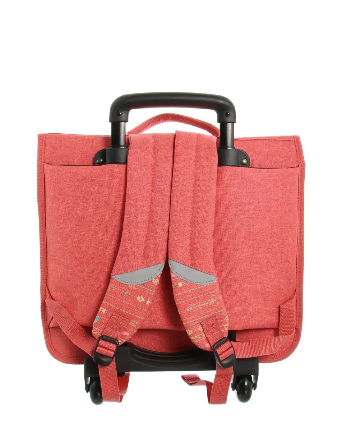 Cartable à roulettes Les Tropeziennes ref_46787 Corail 41*31*14