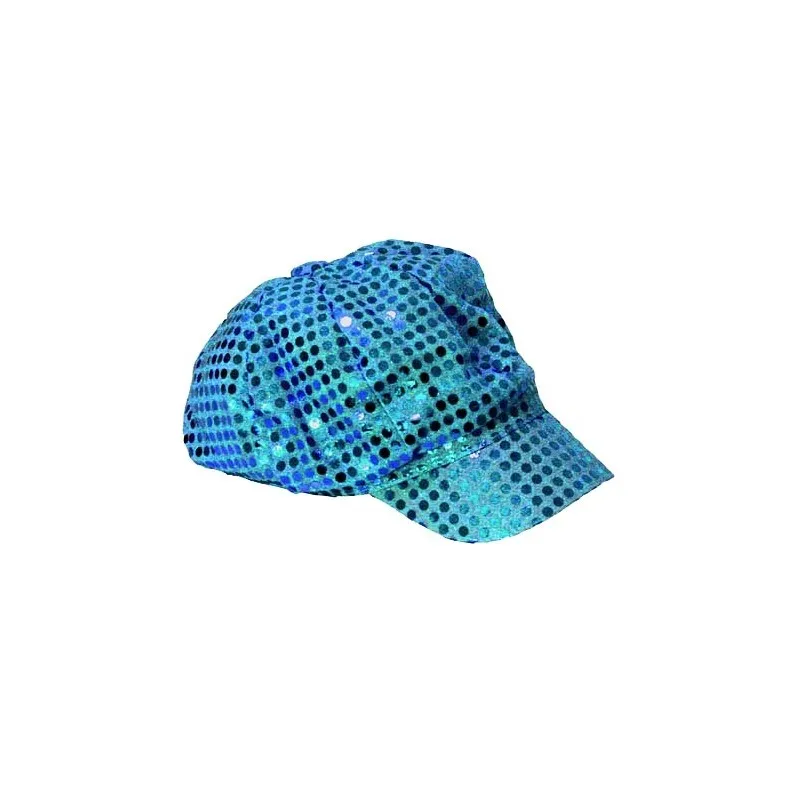 Casquette disco turquoise - Chapeaux  pas cher