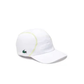 CASQUETTE LACOSTE TENNIS EMPIÈCEMENTS EN RÉSILLE BLANCHE