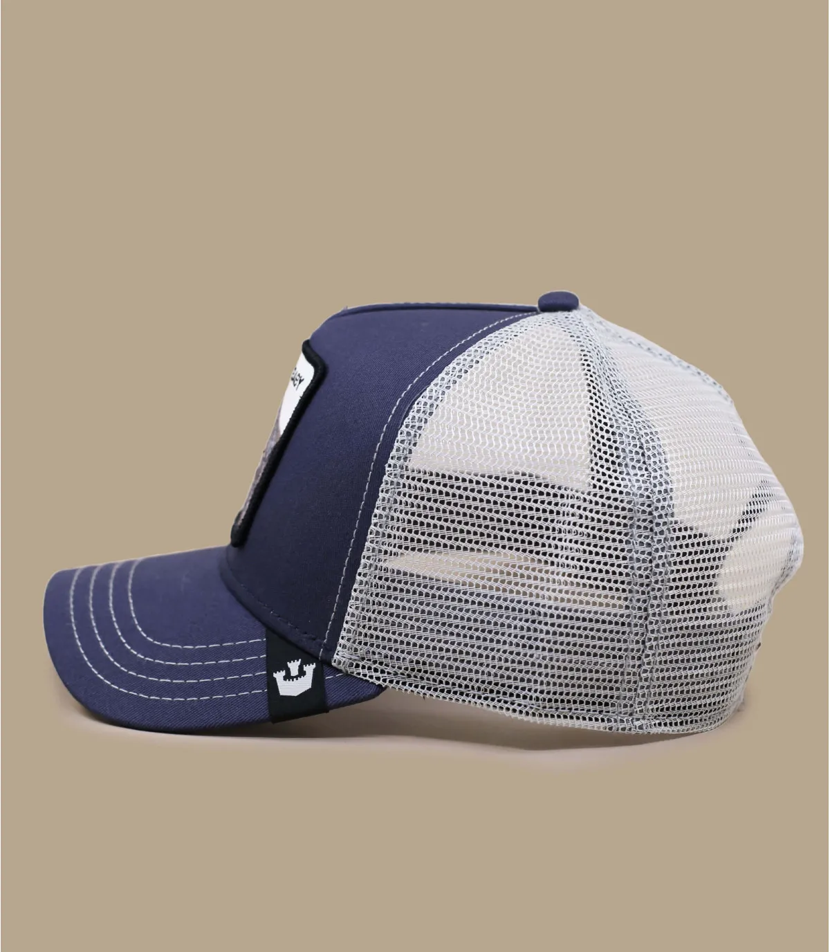 casquette trucker éléphant - Trucker Big Baby Elephant navy Goorin : Headict