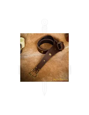 Ceinture cuir tête de mort pirate avec baudrier ⚔️ Boutique Épées