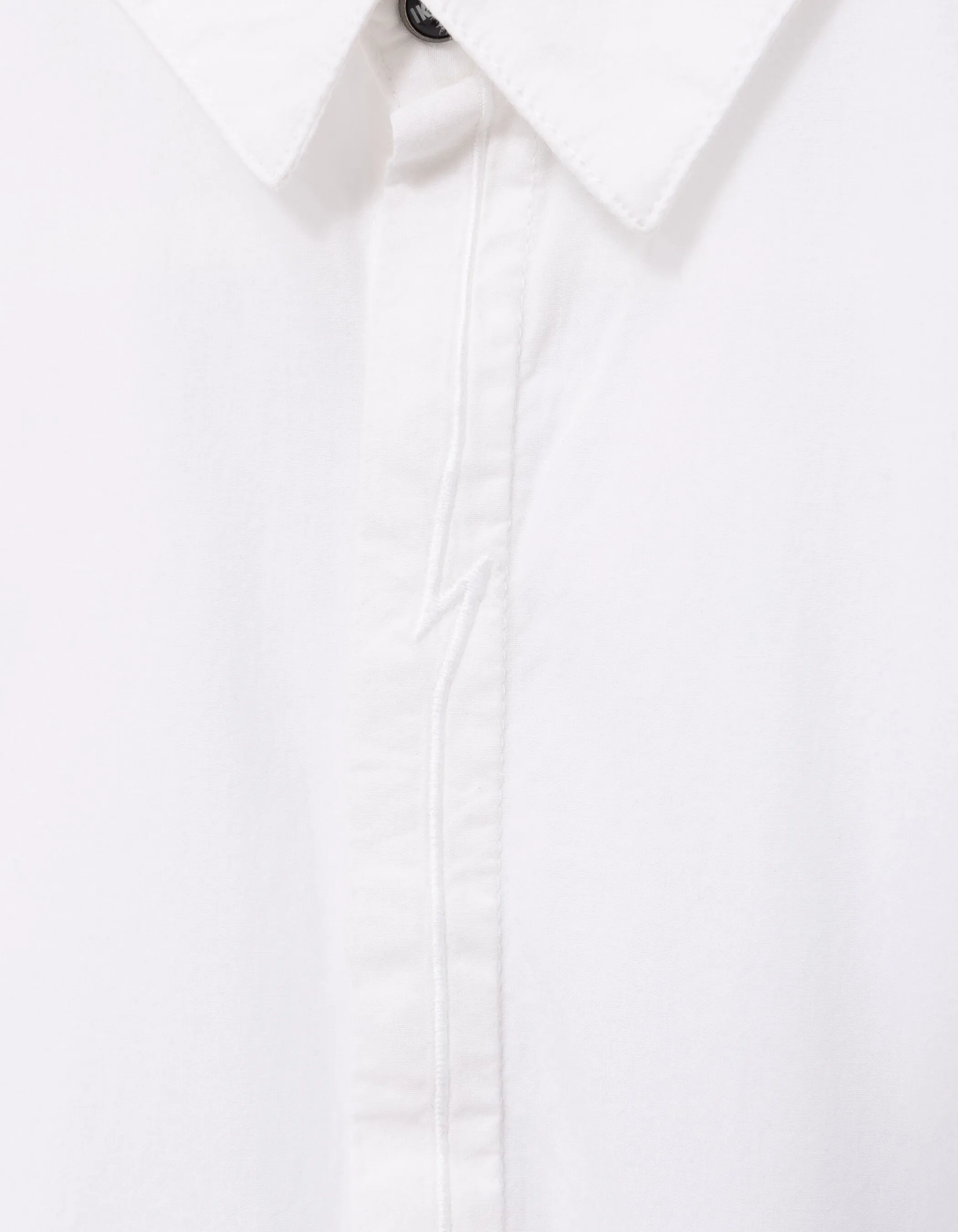 Chemise blanche patte brodée éclair garçon