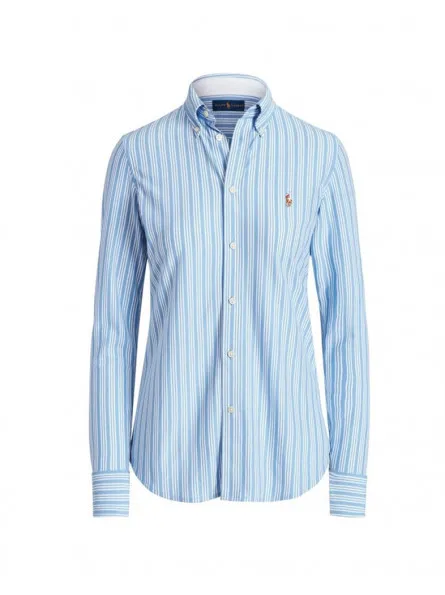 Chemise Heidi en maille Polo Ralph Lauren Carolina blue/white