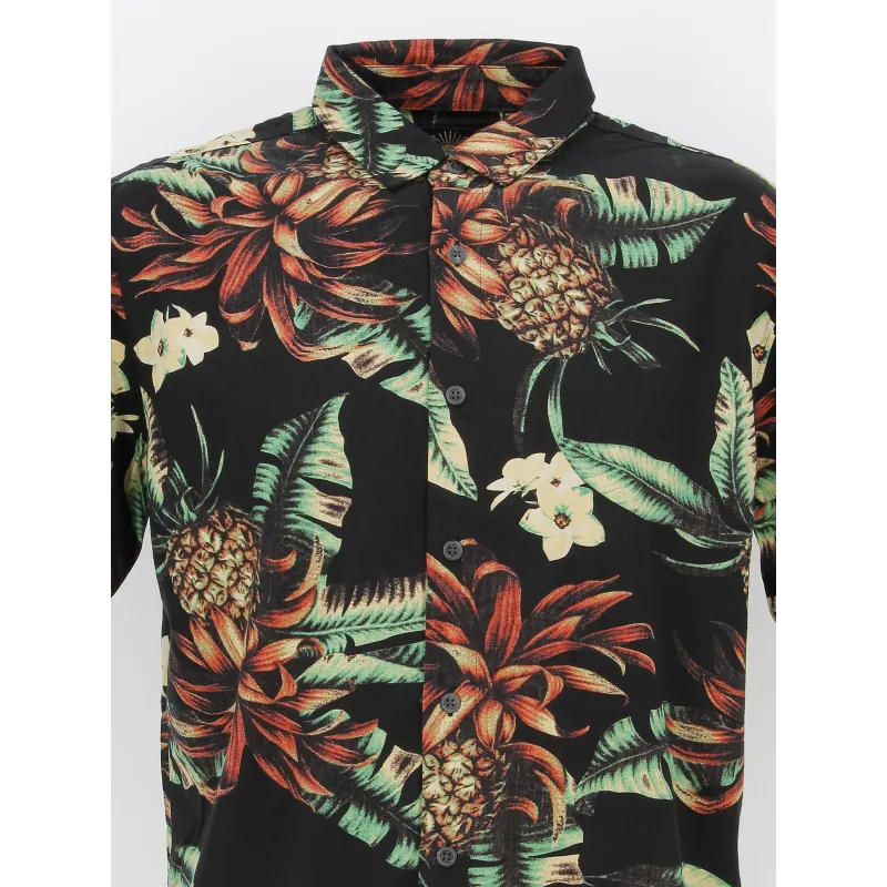 Chemise à fleurs hawaienne vintage noir homme - Superdry | wimod