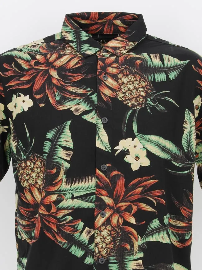 Chemise à fleurs hawaienne vintage noir homme - Superdry | wimod