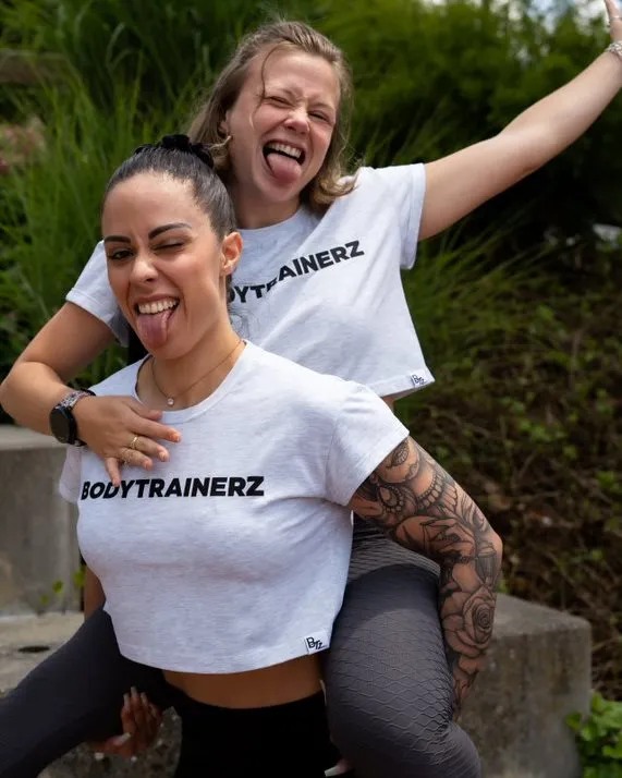 Crop Top SUMMER - Grey - BodyTrainerZ