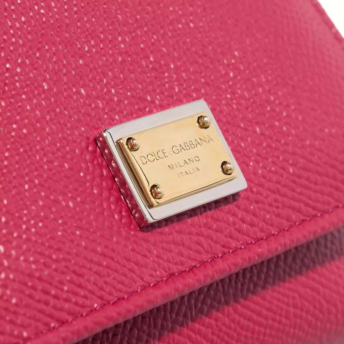 Dolce&Gabbana Dauphine Pink | Portefeuille à trois volets