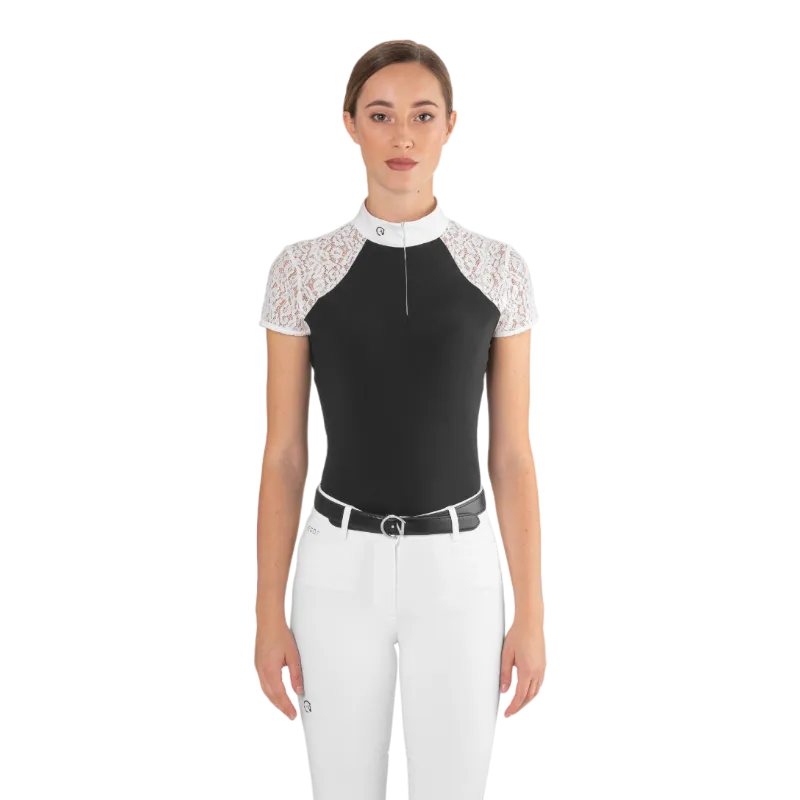 Ego7 - Polo de concours manches courtes femme Florentine noir