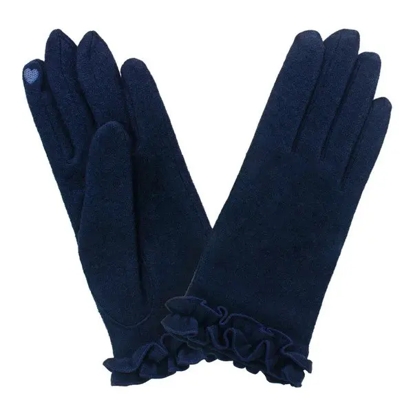 Gants Mailles Prestige Volants TU Laine Marine | Glove Story | Gandy.fr