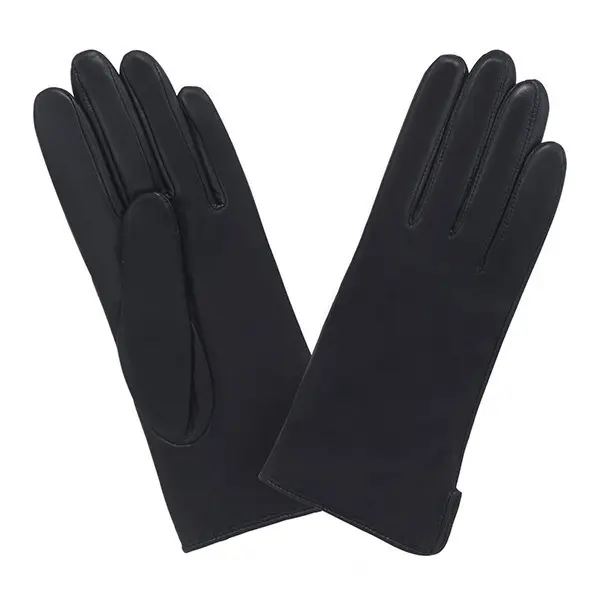 Gants Prestige Classique Cachemire T8 Cuir d'Agneau Noir | Glove Story