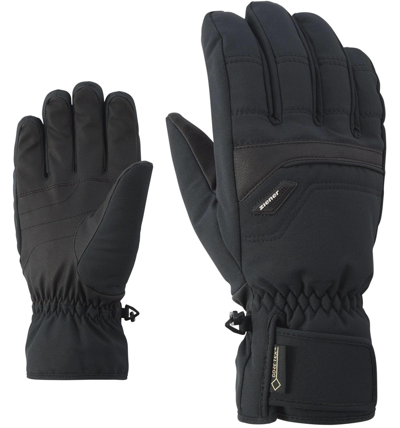 Gants Ziener Glyn GTX Gore Plus Warm Glove Ski Alpine Black