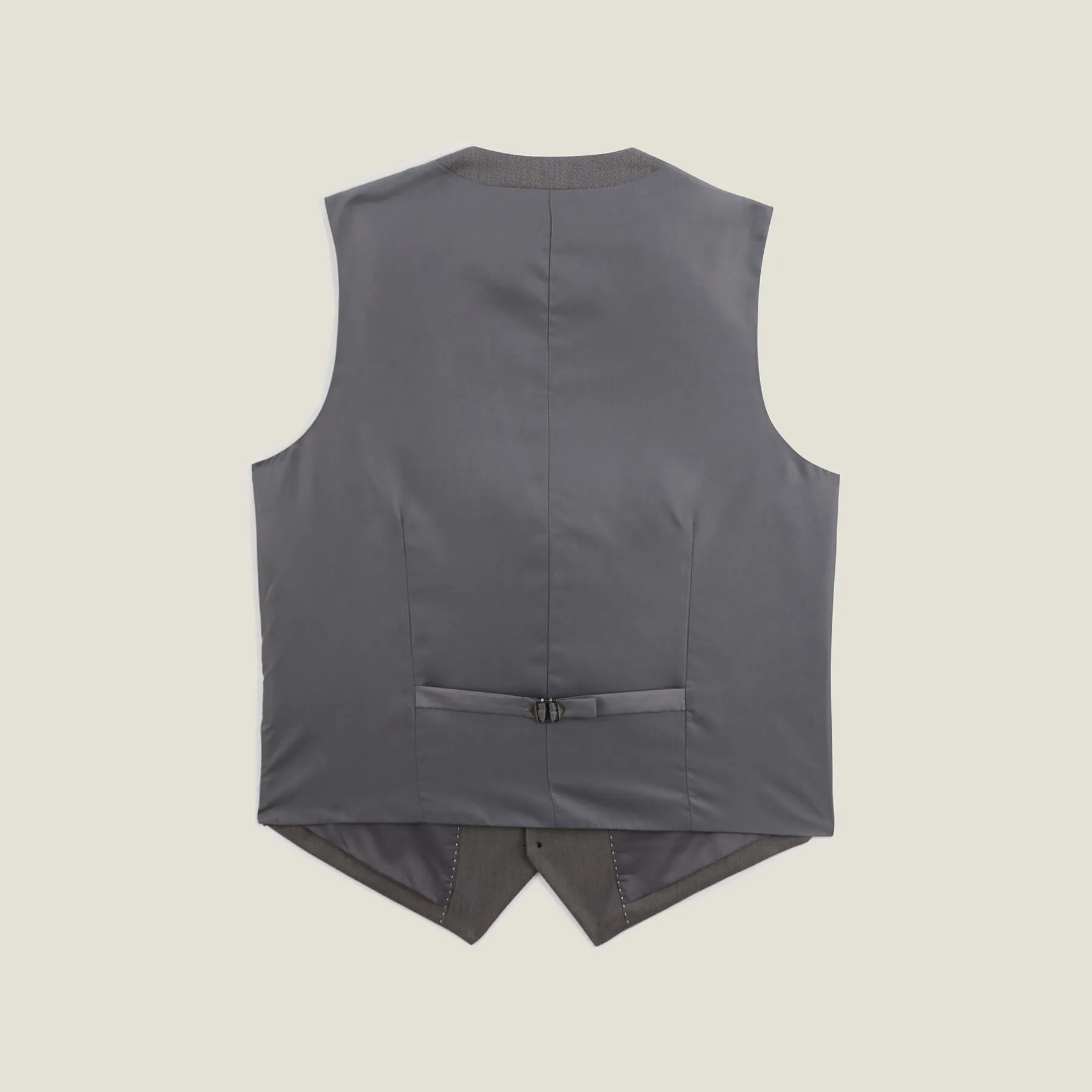 Gilet de costume uni slim Gris foncé | Jules