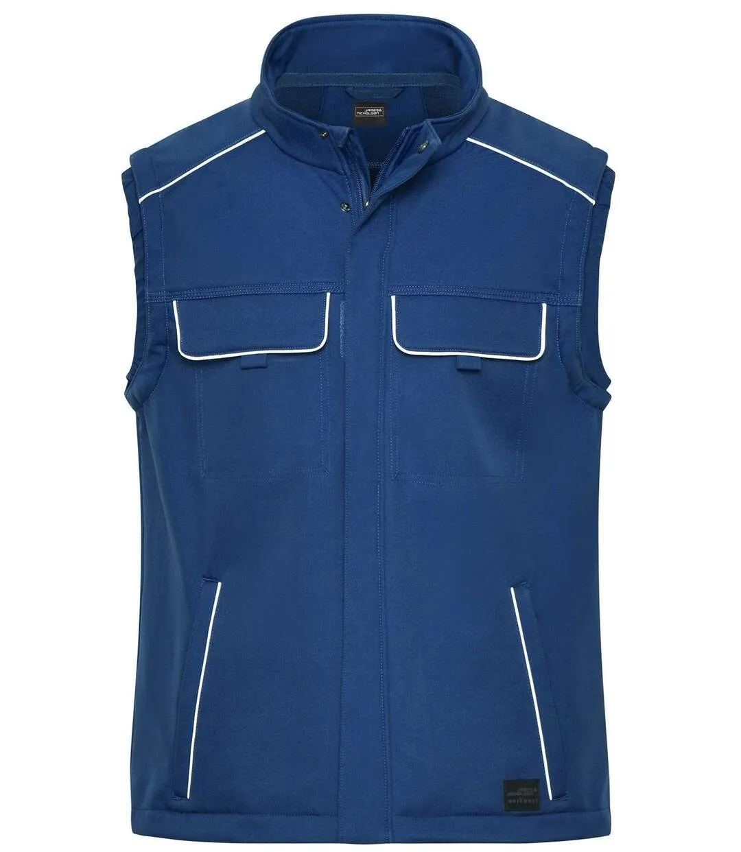 Gilet de travail bodywarmer softshell - JN883 - bleu roi foncé