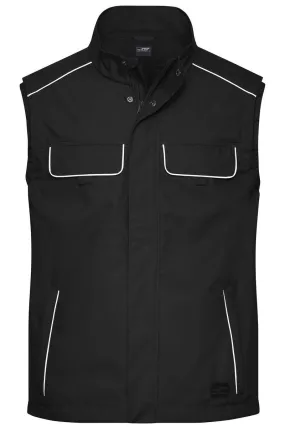 Gilet de travail léger softshell - JN881 - noir 