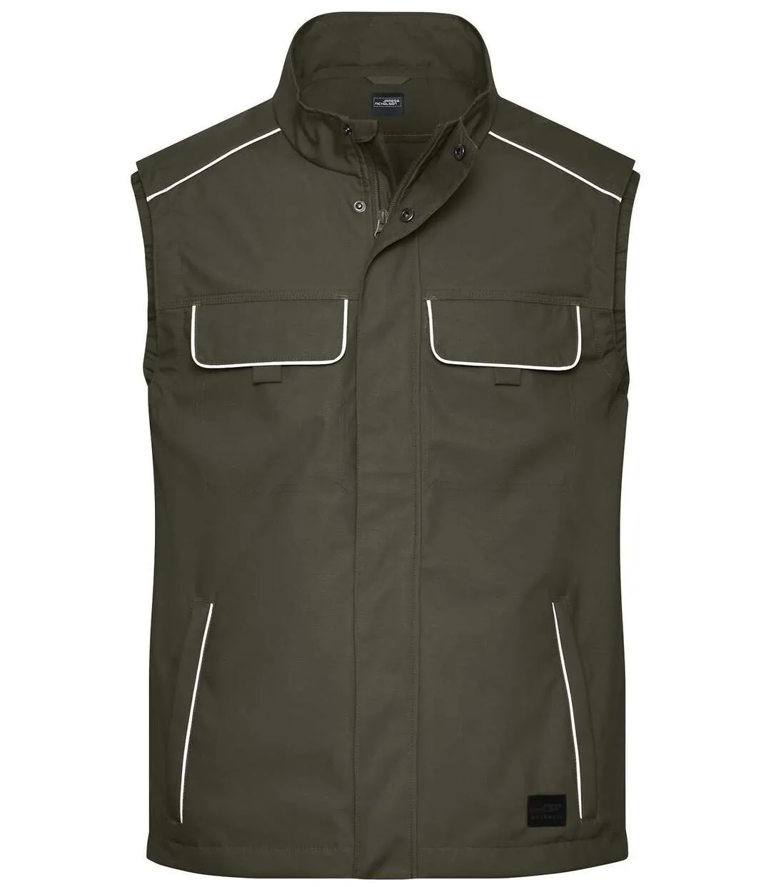 Gilet de travail léger softshell - JN881 - vert olive