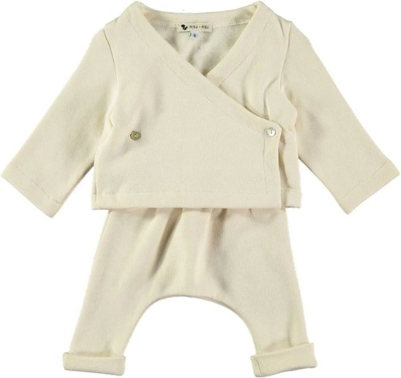 Gilet Kimono bébé Butterfly beige - Risu Risu