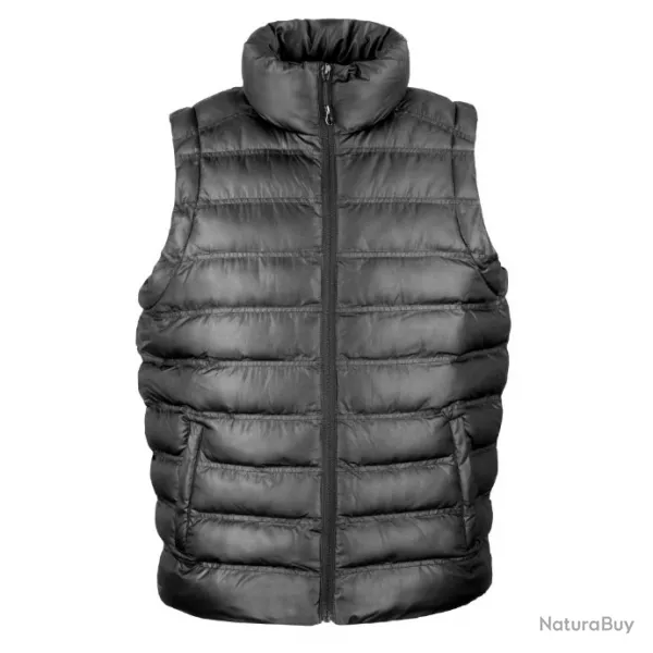 Gilet NOIR doudoune rembourré Homme Ice Bird RESULT TAILLE L R193M07