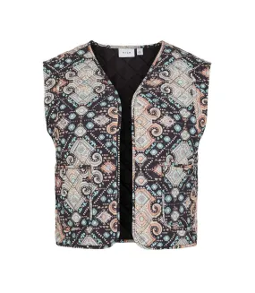 Gilet Noir à motif Femme Vila Vietra Quilted