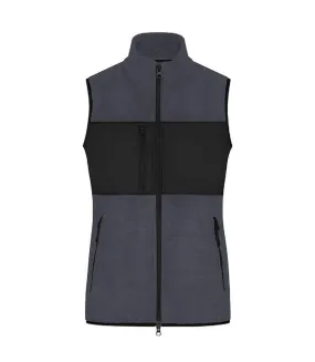 Gilet polaire sans manches - Femme - JN1309 - gris carbone