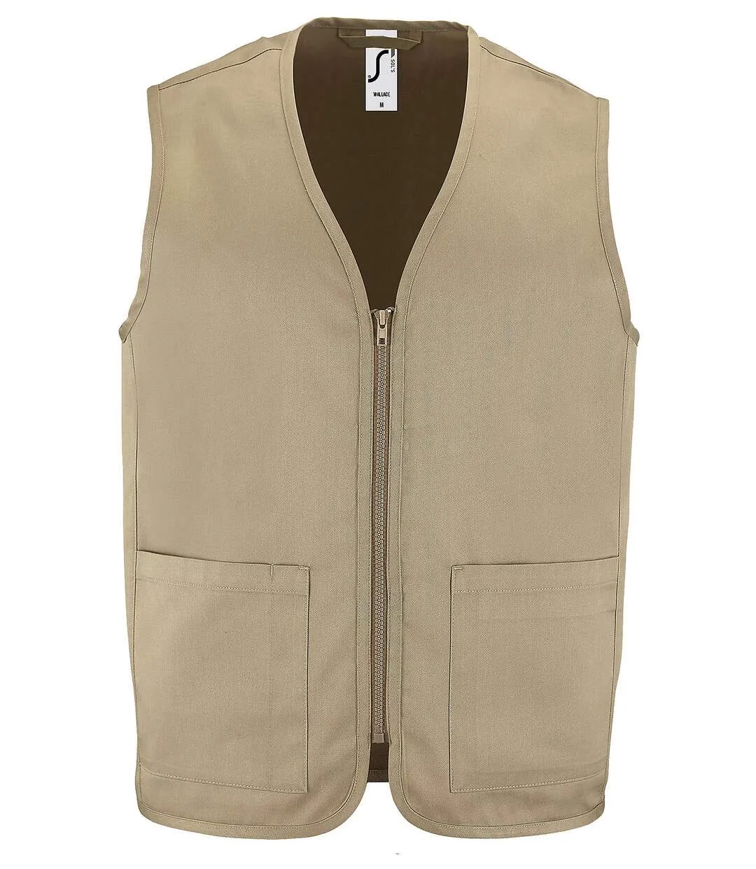 Gilet reporter léger sans manches - 02110 - beige