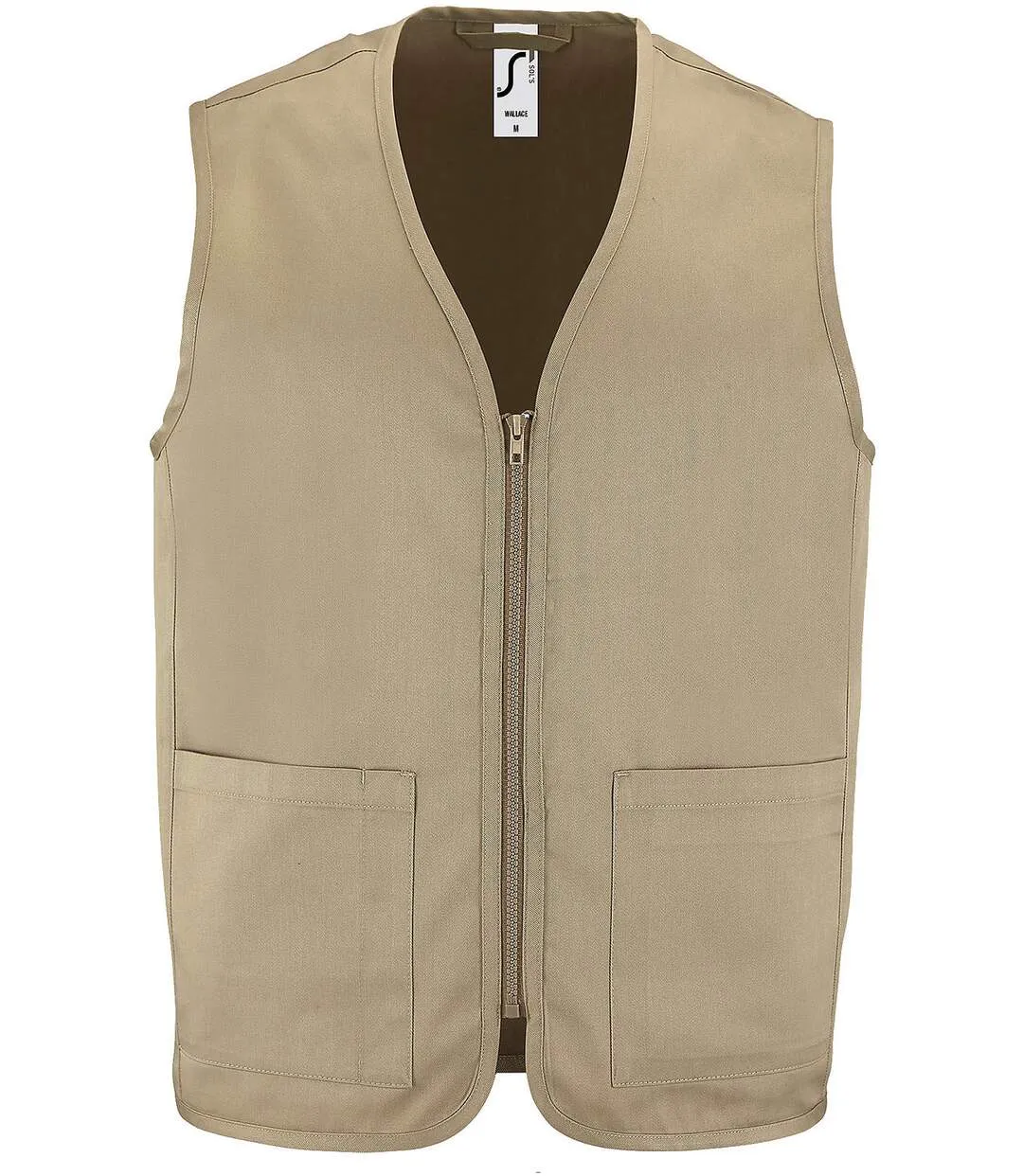 Gilet reporter léger sans manches - 02110 - beige