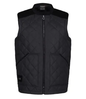 Gilet sans manches matelassé losanges - Homme - TRA876 - noir