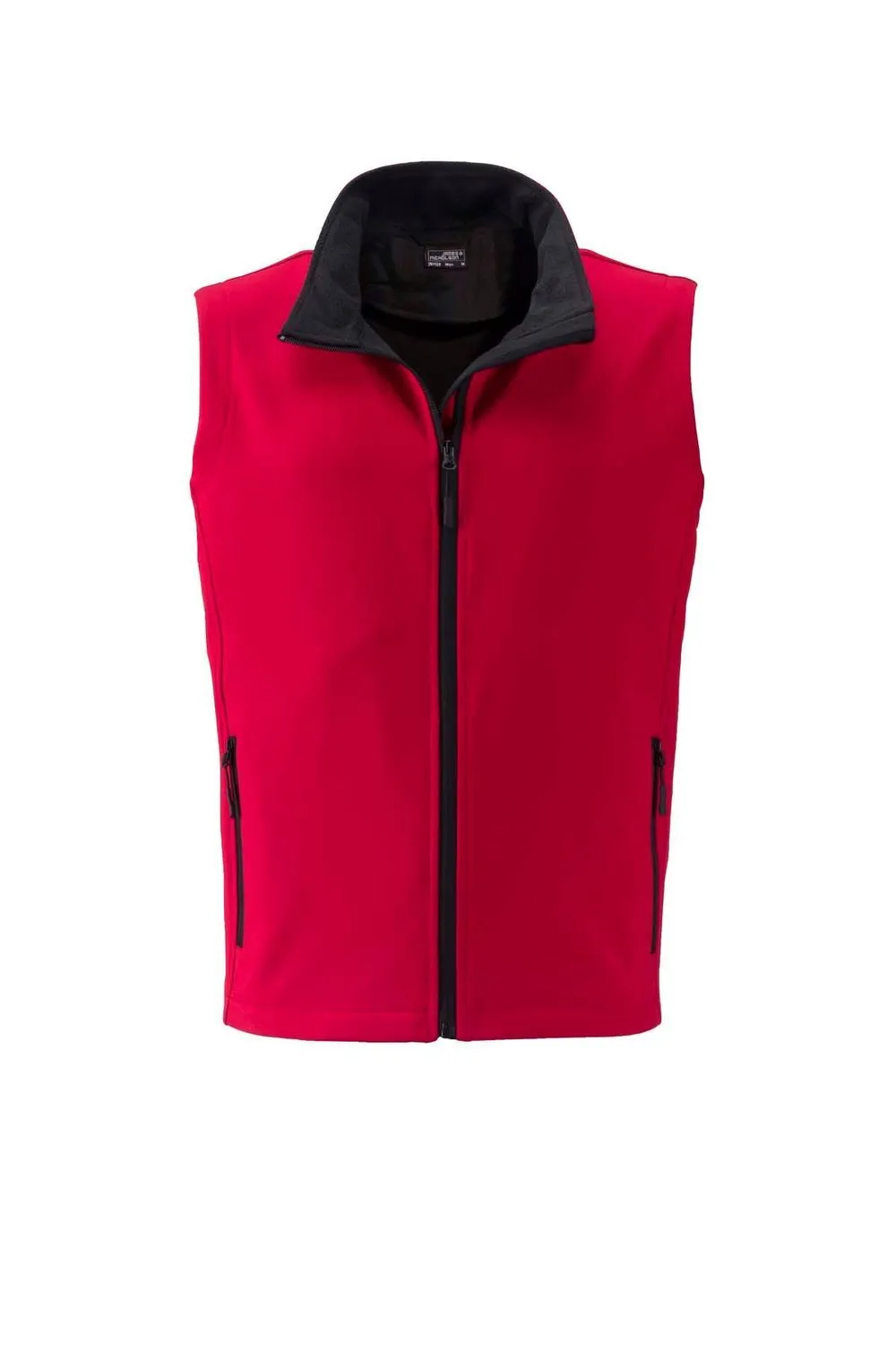 Gilet sans manches micropolaire softshell - JN1128 - rouge - Homme 