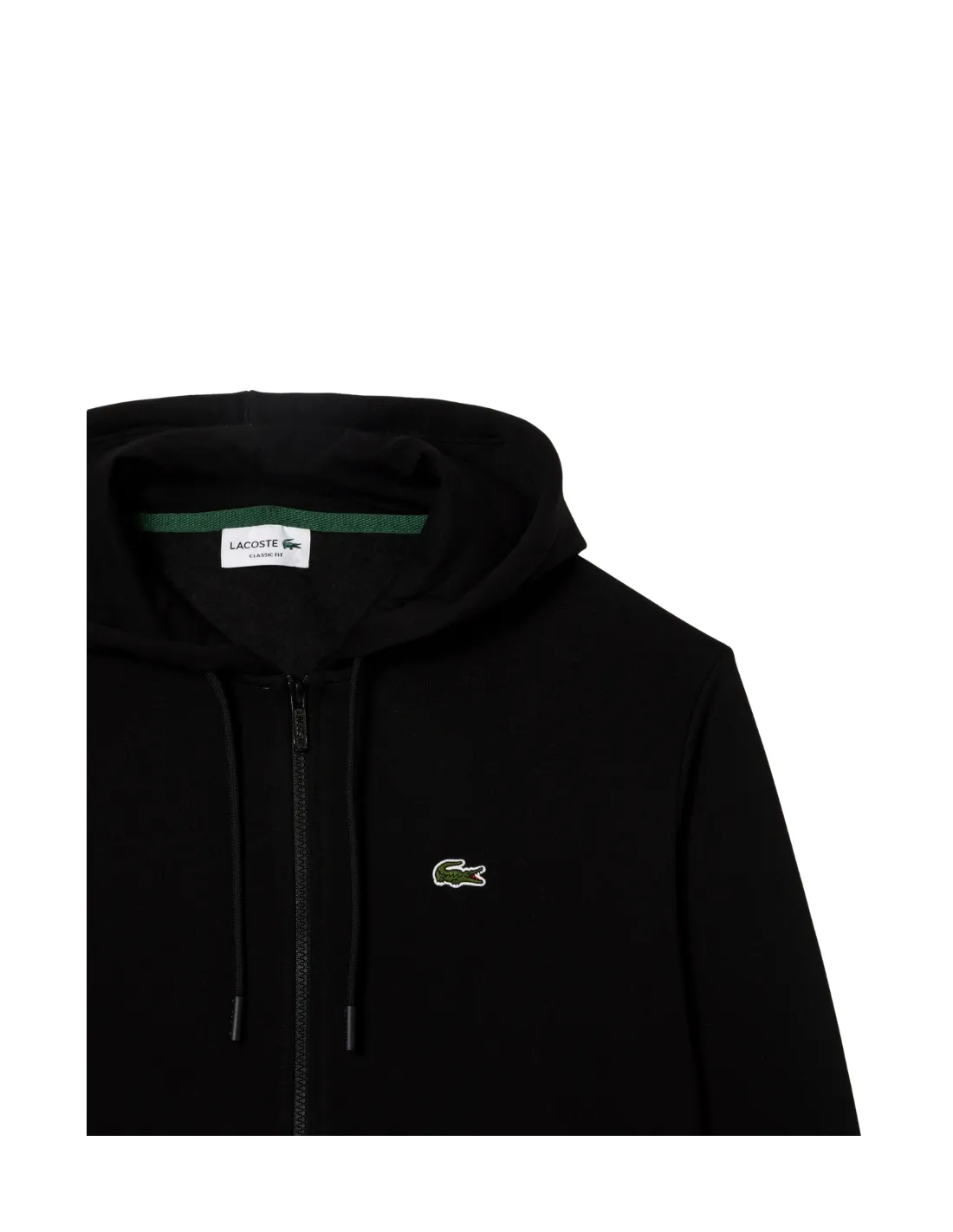 Gilet sweatshirt a capuche Lacoste homme Ref 57995 031 Noir