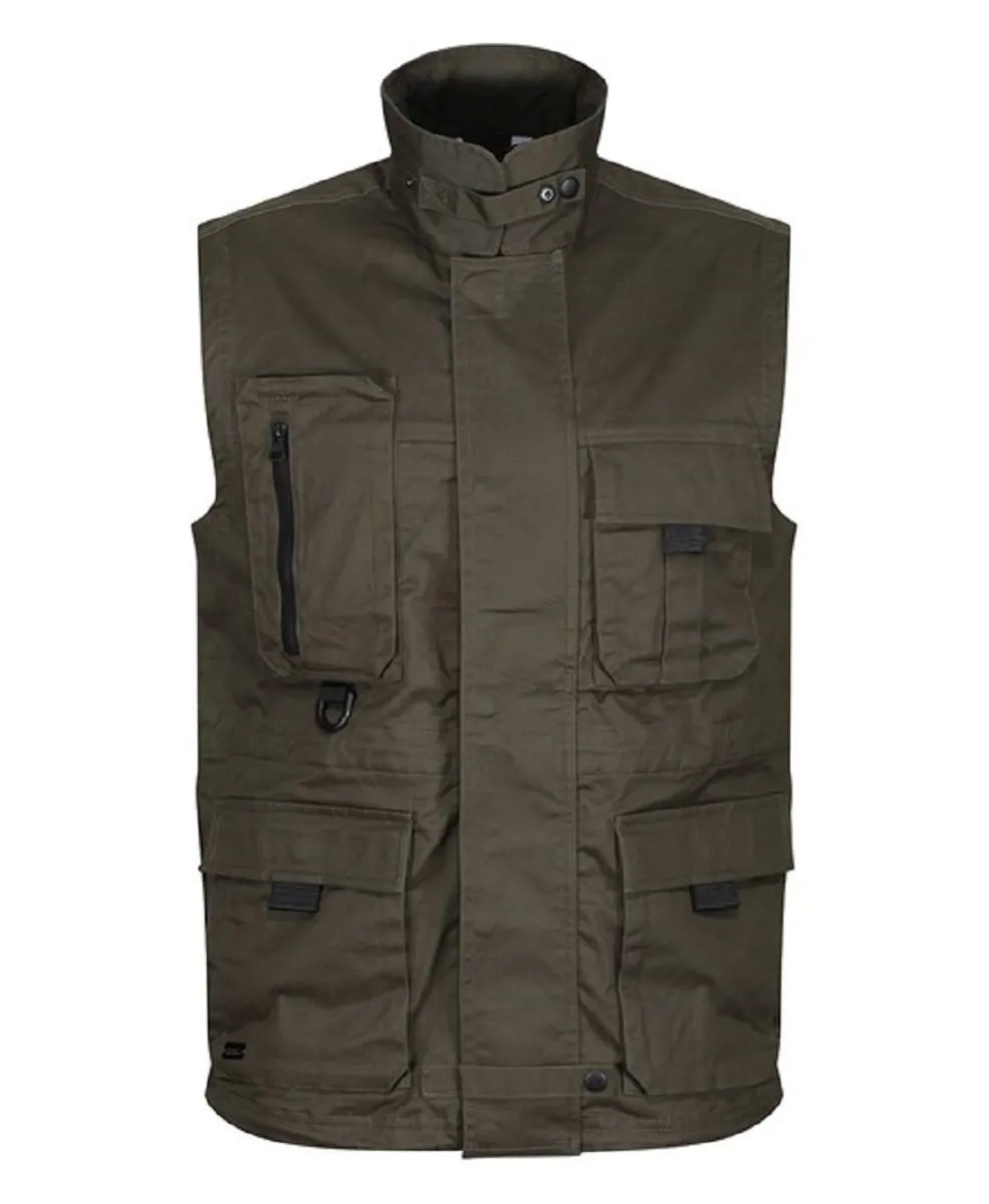 Gilet utilitaire pro - Homme - TRA865 - vert kaki 