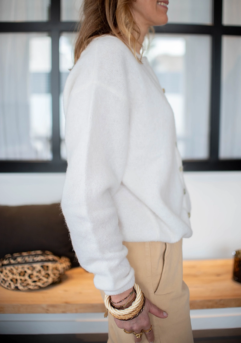 Gilet Vitow Blanc - American Vintage | Les Chiquettes