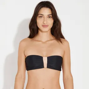 Haut de maillot bandeau bicolore Marie 