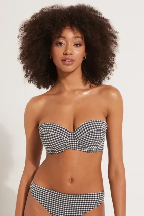 Haut de Maillot Bandeau Rembourré Classy Vichy - Tezenis