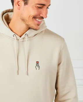 Hoodie homme Coeur coréen (brodé)