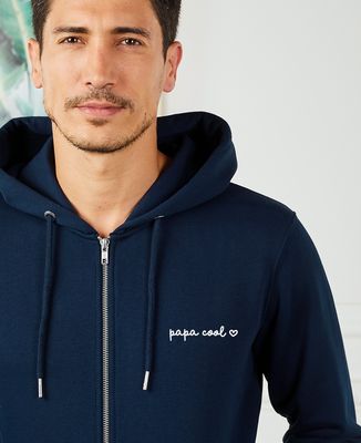 Hoodie homme Papa cool (brodé)