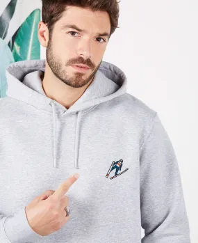 Hoodie homme Saut à ski (brodé)