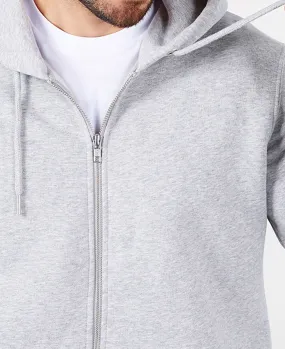 Hoodie zippé homme Initiales fleuries brodé personnalisé